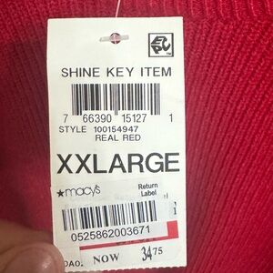 RED | PEARL | KNIT | NEVER WORN